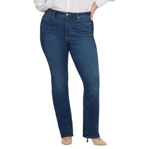 Nydj Womens Plus Billie High-Rise Vintage Lapis Bootcut Jean